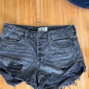 We The Free Charcoal Jean Shorts